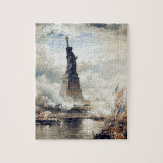 Puzzle Dévoilement de la statue de la liberté en 1886