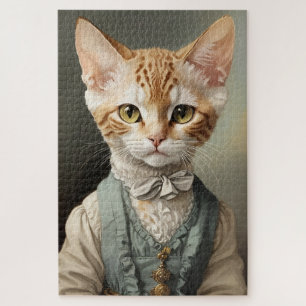 Puzzle Devon Rex Cat