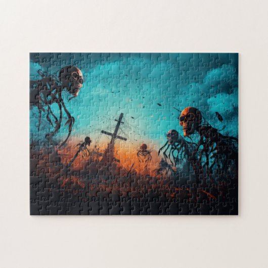 Puzzle d'Halloween éffrayant (Horizontal)