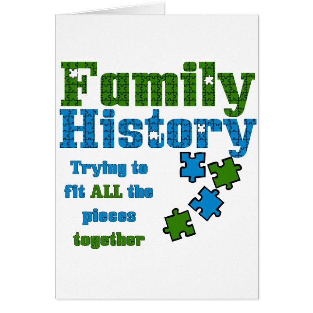 Puzzle d'histoire familiale (Devant)