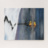 Puzzle d'hiver coucher de soleil (Horizontal)