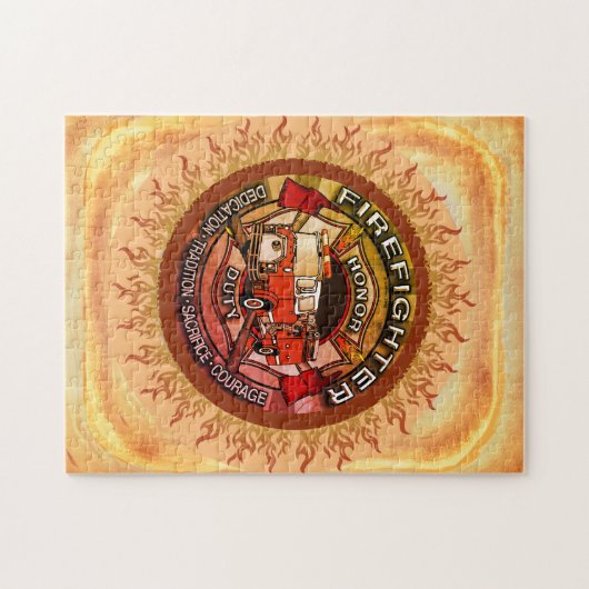 Puzzle d'honneur pompier (Horizontal)