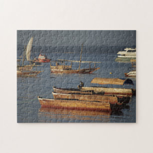 Puzzle Dhow sur un lac en Tanzanie