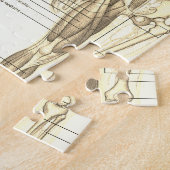 Puzzle Diagramme d'anatomie humaine avec Étiquette (Côté)