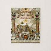 Puzzle Diagramme emblématique maçonnique de franc-maçon (Vertical)