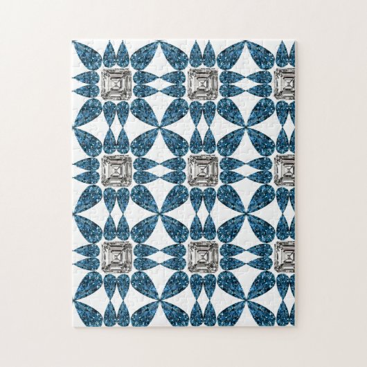 Puzzle Diamant bleu (Vertical)