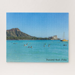 Puzzle Diamond Head vu de Waikiki, O'ahu