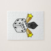 Puzzle Dice au Poker avec pique et étoiles (Horizontal)