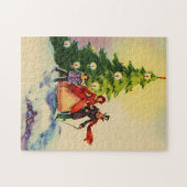 Puzzle Dickens style Christmas Illustration (Horizontal)