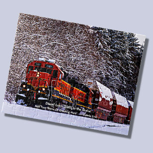 Puzzle Diesel Loco 2361 dans la neige - Ajouter un nom