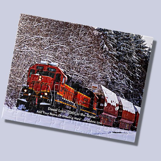 Puzzle Diesel Loco 2361 dans la neige - Ajouter un nom