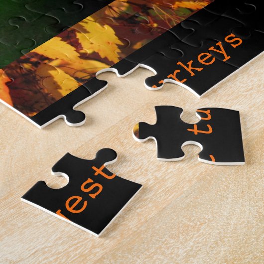 Puzzle Dieu aime même les plus grosses dindes (Côté)