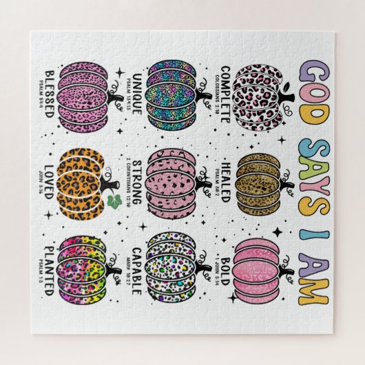 Puzzle Dieu dit que j'ai automne moisson automne tomber f (Horizontal)