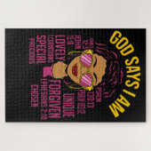 Puzzle Dieu dit que je suis Black Christian Femmes Melani (Horizontal)