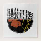 Puzzle Dieu Dit Que Vous Êtes Melanin Christian Sista Que (Horizontal)