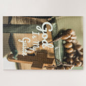 Puzzle Dieu est mon guide Bible et Croix du Rosaire (Horizontal)