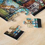 Puzzle Différentes races de chiens Mode Verre de retenue (Côté)