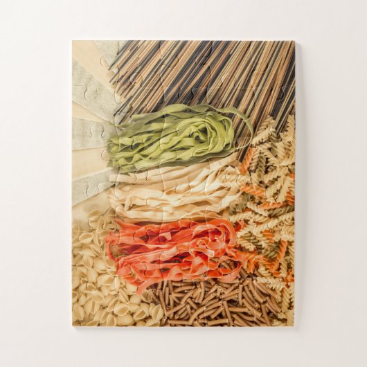 Puzzle Différents types de pâtes (Vertical)