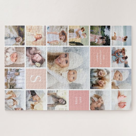 Puzzle Difficile 18 Collage de photos et de monographies (Horizontal)