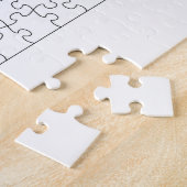 Puzzle Difficile Blanc quelques pièces colorées abstrait (Côté)