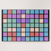 Puzzle Difficile Coloré Mixte Couleurs Carrelage Motif (Horizontal)