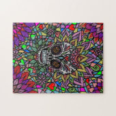 Puzzle difficile d'art de crâne (Horizontal)