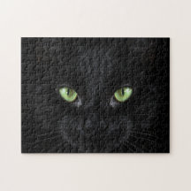 Puzzle difficile de chat noir tout en noir de 252