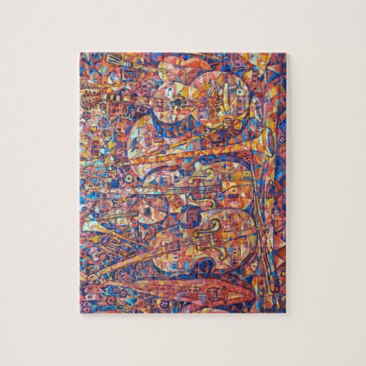 puzzle difficile d'instruments de musique (Vertical)