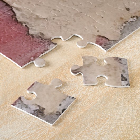 Puzzle Difficile Pink Floral Grunge Découpage Inspiré (Côté)