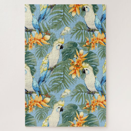 Puzzle Difficile Plutôt Tropical Cockatoo Motif (Vertical)