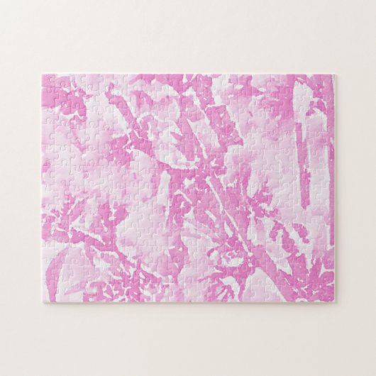 Puzzle difficile rose cerise en fleurs (Horizontal)