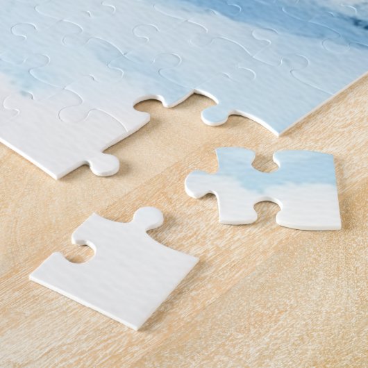 Puzzle Difficile Village de Noël Bleu d'hiver & Gnome (Côté)