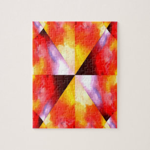 Puzzle Digital Computer Art Abstrait Modern Creative Red
