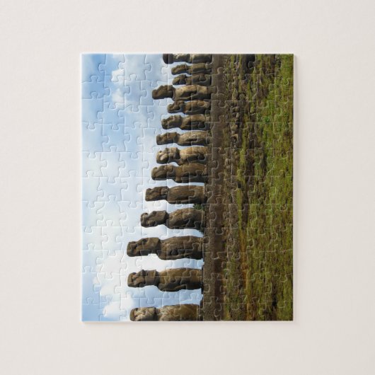 Puzzle d'île de Pâques (Vertical)