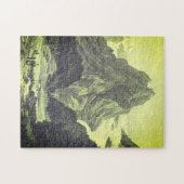 Puzzle d'illustration de Mountain Peak de style vi (Horizontal)
