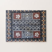 Puzzle d'impression de tissu de Tapa des Fidji (Horizontal)