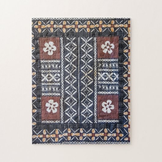 Puzzle d'impression de tissu de Tapa des Fidji (Vertical)