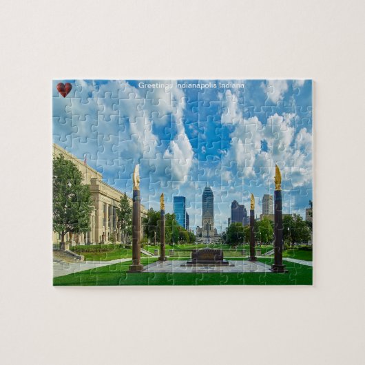 Puzzle d'Indianapolis Indiana (Horizontal)