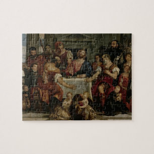 Puzzle Dîner chez Emmaus (huile sur la toile)