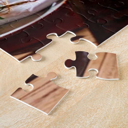 Puzzle Dîner de Noël Monogramme Alimentation Anges Tradit (Côté)