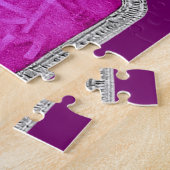 Puzzle Dîner TV rétro en rose (Côté)