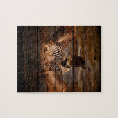 Puzzle Dingue en bois d'oiseaux aquatiques de pays (Horizontal)