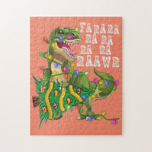 Puzzle Dinosaur Arbre de Noël Rex Hommes Garçons Enfants