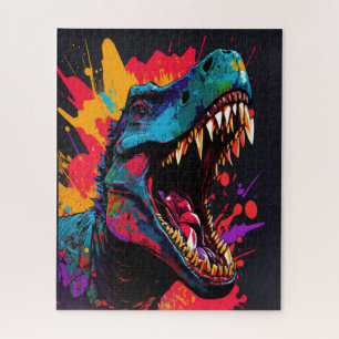 Puzzle Dinosaur Blue T Rex enfants