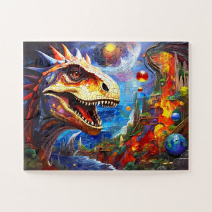 Puzzle Dinosaur coloré pour enfants