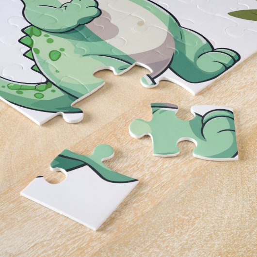 Puzzle Dinosaur fête d'anniversaire (Côté)