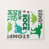 Puzzle Dinosaur - Fun Préhistorique Personnalisé (Horizontal)