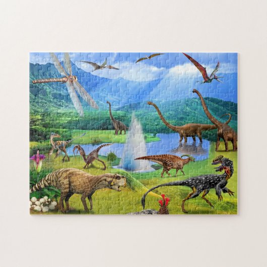 Puzzle Dinosaur Jurassic Park animals Puzzle Dino Legpuzzel (Horizontaal)