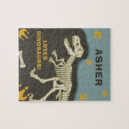 Puzzle Dinosaur Nom fossile (Horizontal)