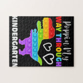 Puzzle Dinosaur Poppin My Way Through Kindergarten (Horizontal)